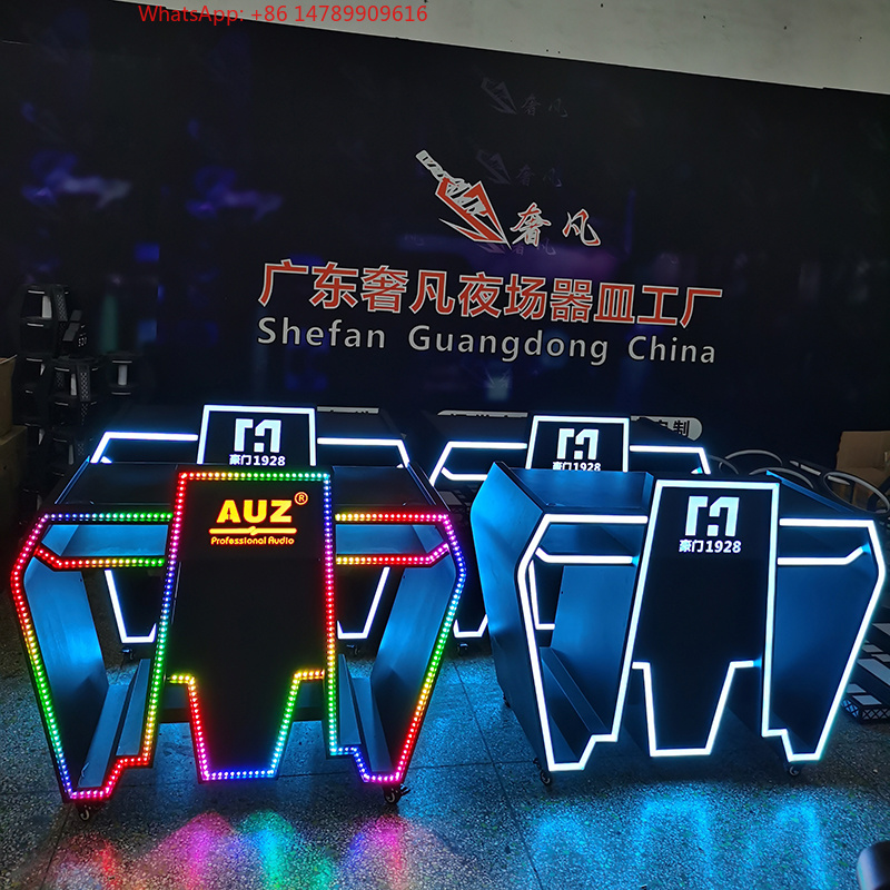 Event Suppliers - Meja Booth DJ Logam Kustom dengan