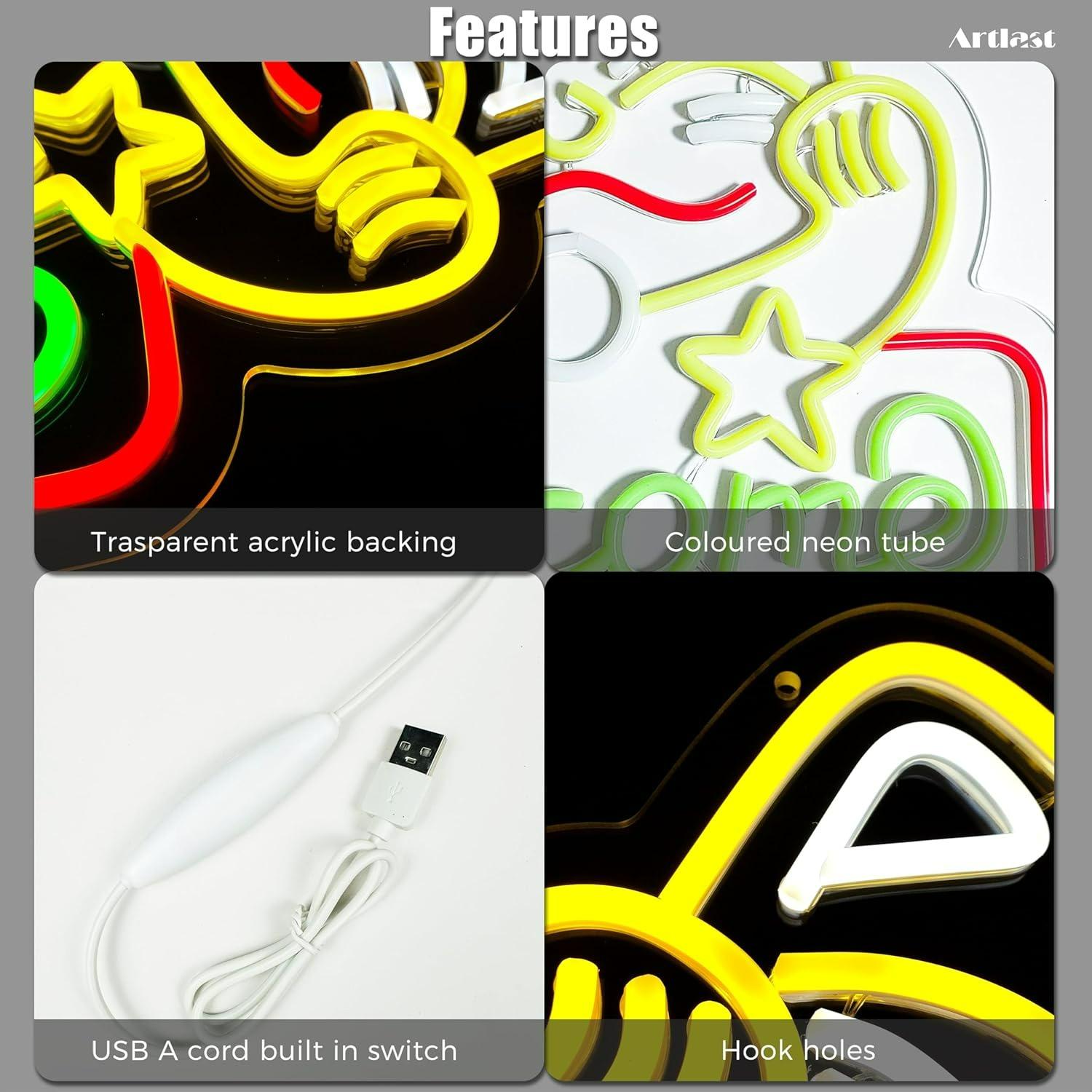 Lampu LED Neon dengan Efek Per - Neon Sign Party ulasan dan harga