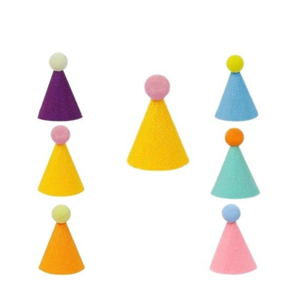 6/12 buah Topi Pesta Mini yang - Party Hat Cone ulasan dan harga