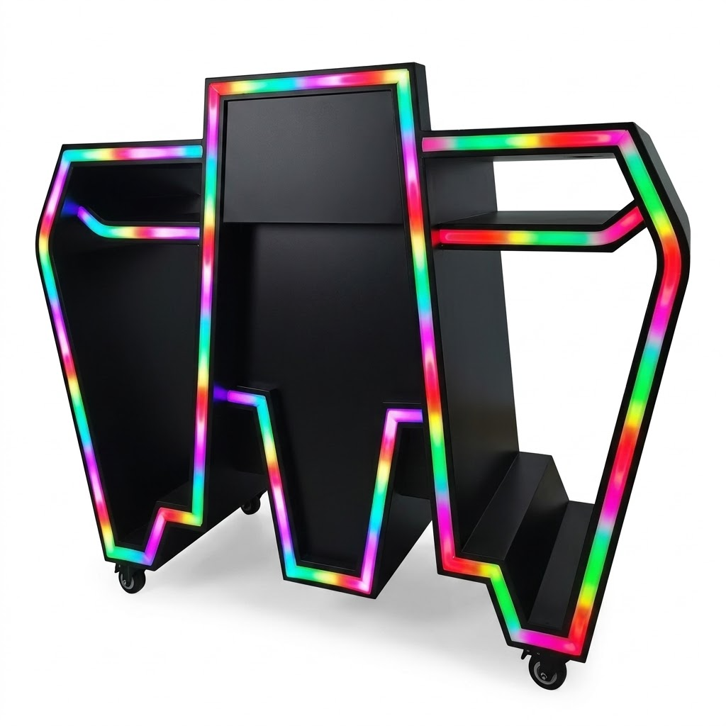 Meja Booth DJ Logam Kustom den - Event Suppliers ulasan dan harga