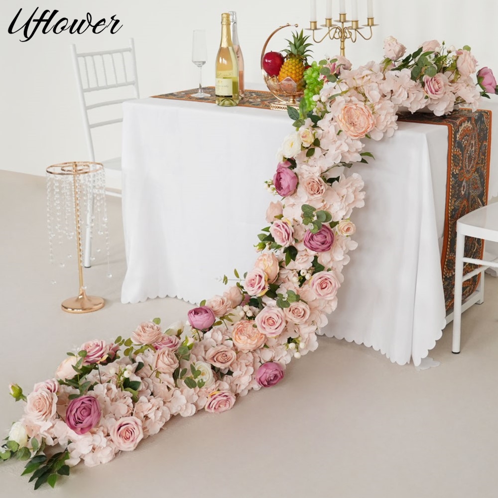 Rangkaian Bunga Hydrangea Mawa - Flower Wall Panel ulasan dan harga