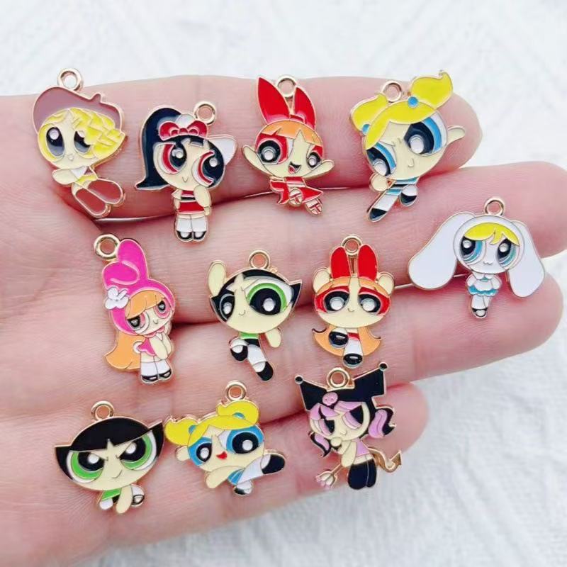10 Buah Liontin Gadis Kartun B - Event Party ulasan dan harga