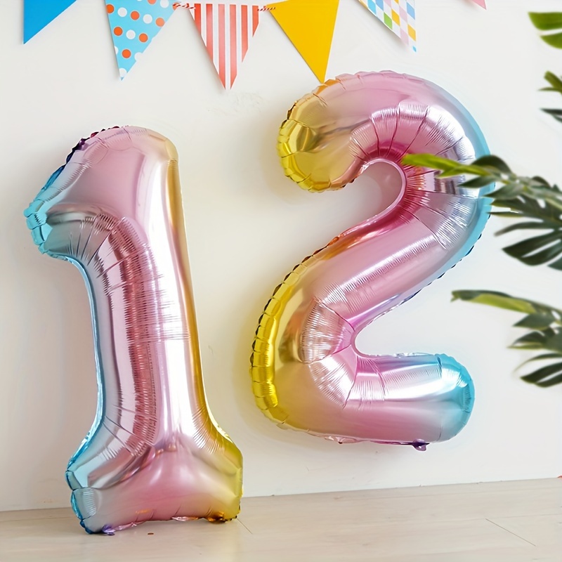 Balon Foil Nomor Gradien Pelan - Balloon Pump Hand ulasan dan harga