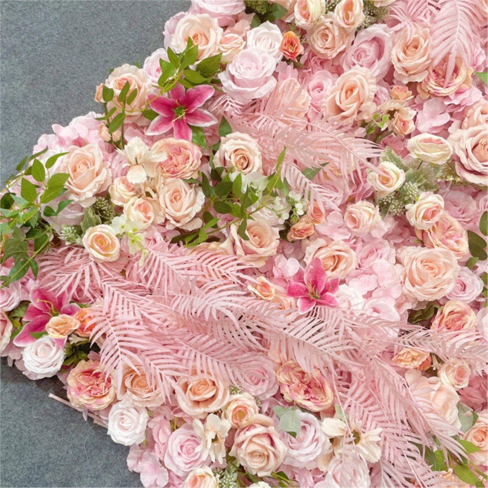Bunga 5D Kain Mawar Merah Muda - Flower Wall Panel ulasan dan harga