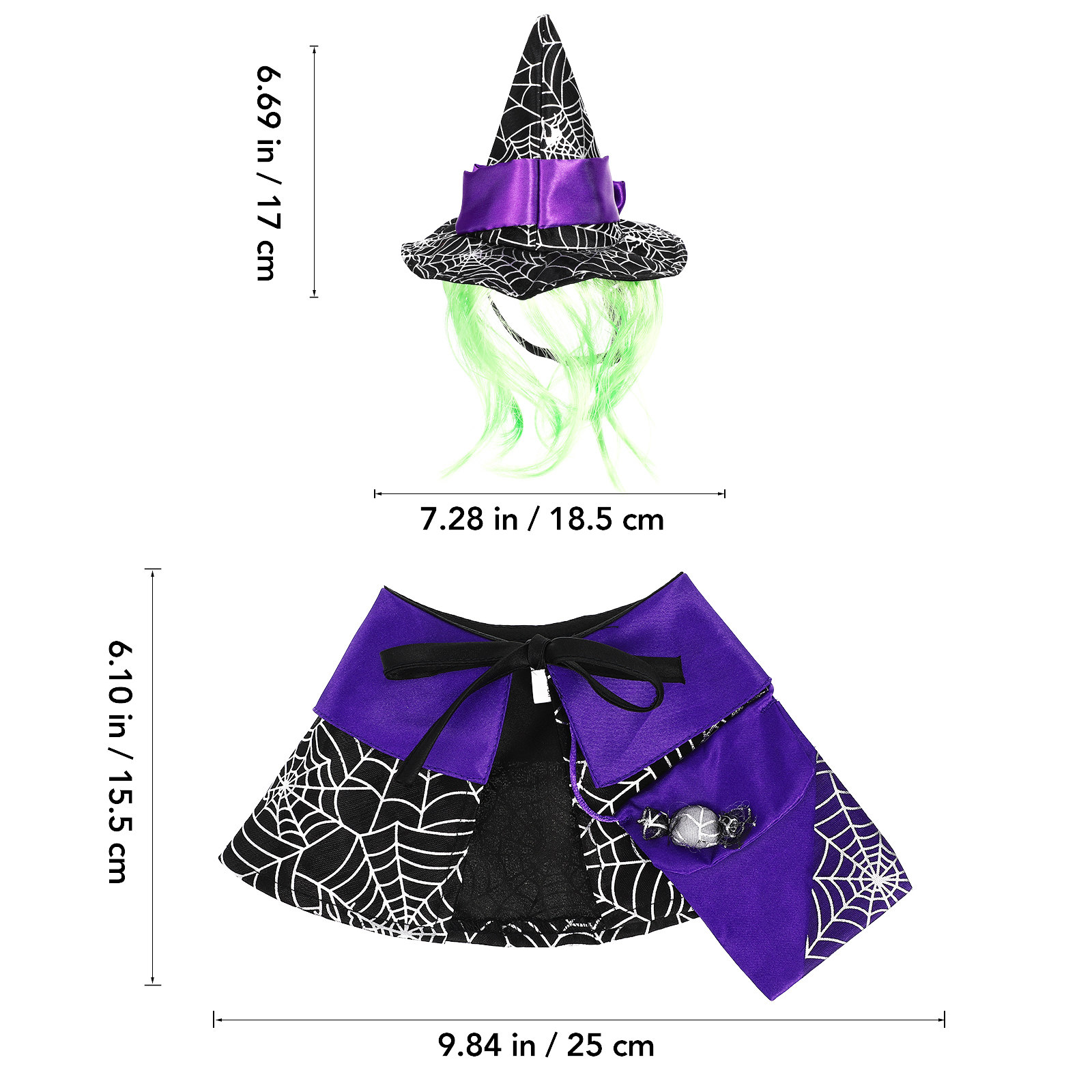 1 Set Kostum Kucing Halloween, - Party Hat Cone ulasan dan harga