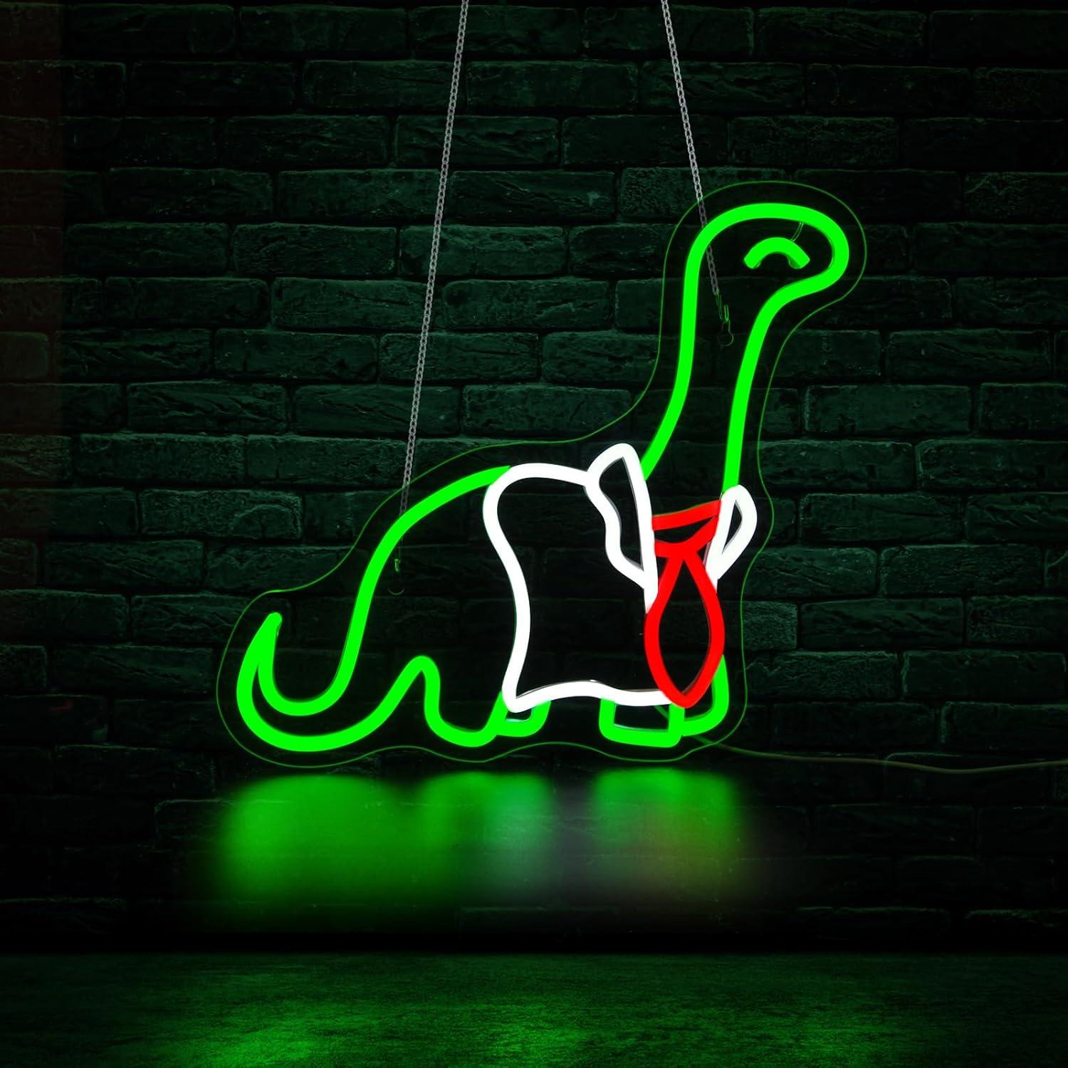 Lampu LED Neon Dinosaurus yang - Neon Sign Party ulasan dan harga