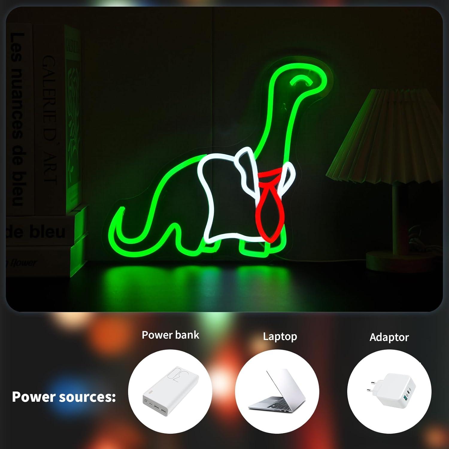 Lampu LED Neon Dinosaurus yang - Neon Sign Party ulasan dan harga
