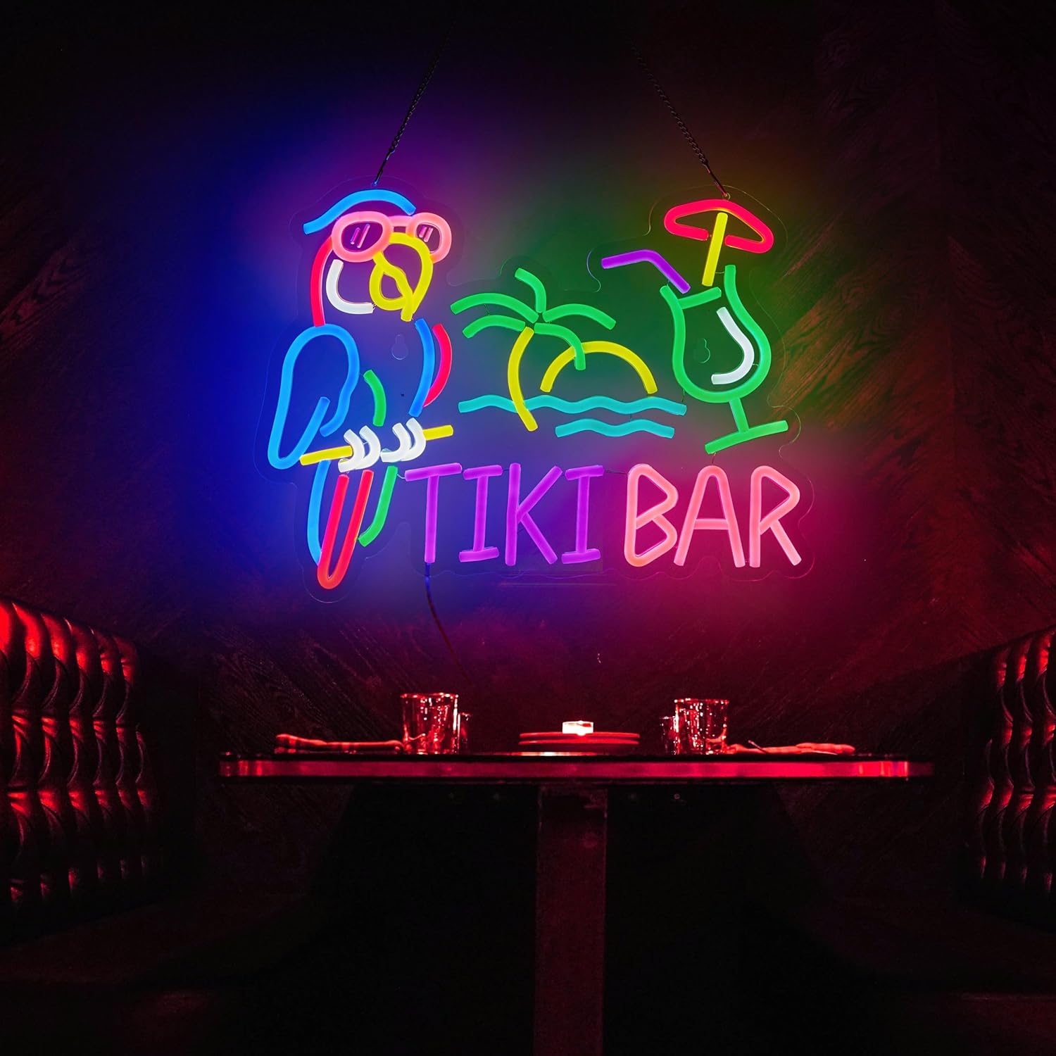 Lampu Neon LED USB Bentuk Buru - Neon Sign Party ulasan dan harga