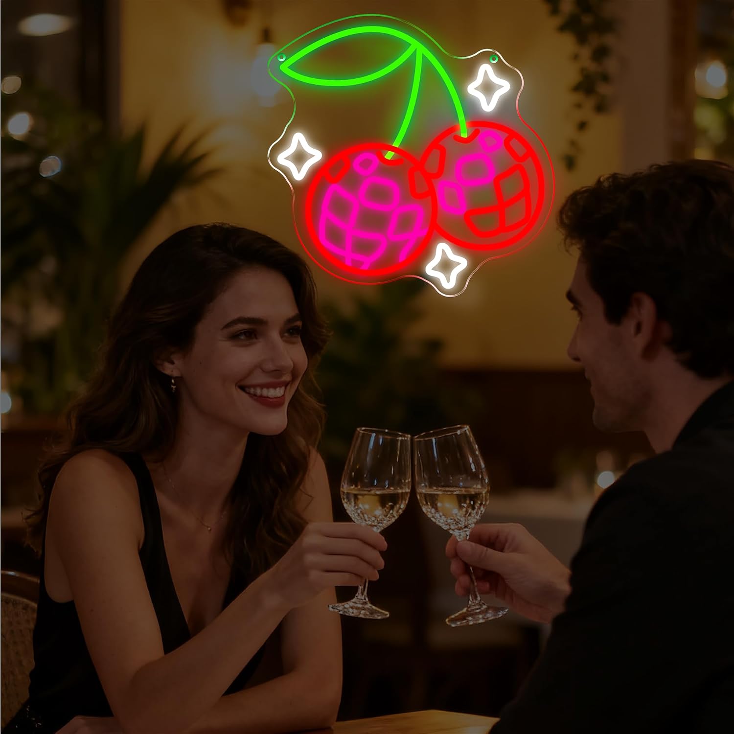Lampu Neon LED Bola Disko Berb - Neon Sign Party ulasan dan harga
